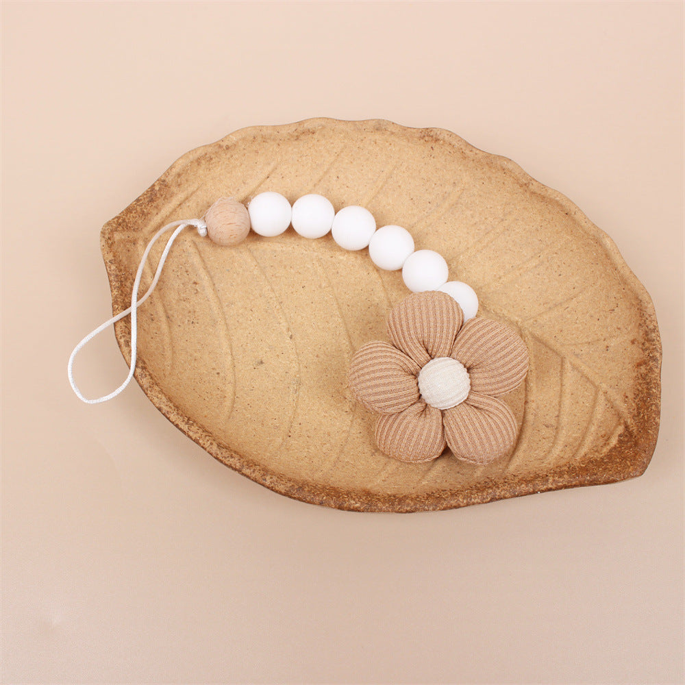 Anti-drop Baby Silicone Beads Pacifier Clip