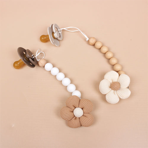 Anti-drop Baby Silicone Beads Pacifier Clip
